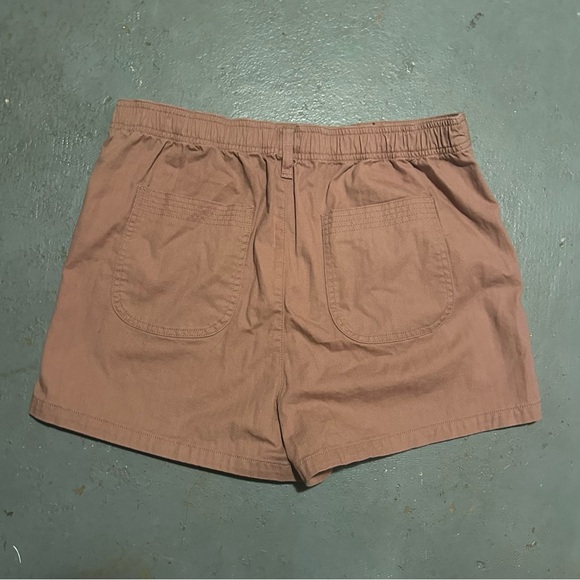Madewell High Waist Rust Shorts - Picture 3 of 4